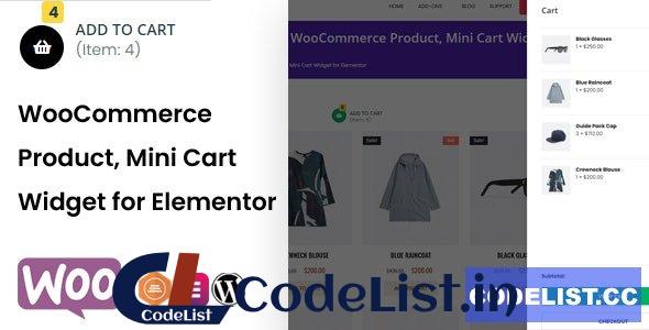 WooCommerce Mini Cart Widget for Elementor v1.0.0