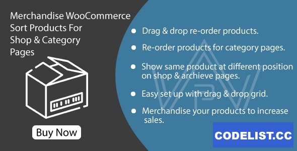 Merchandise WooCommerce v1.0 – Sort Products For Shop & Category Pages