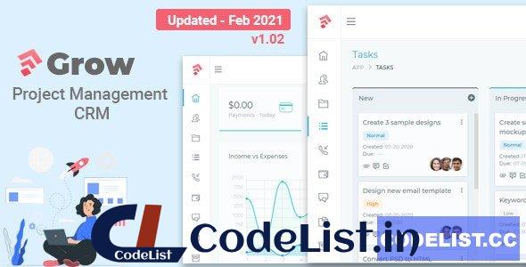 Grow CRM v1.02- Laravel Project Management