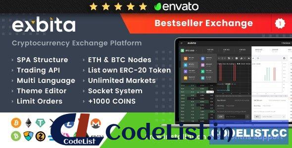 Exbita v2.2.2 – Cryptocurrency Exchange Script