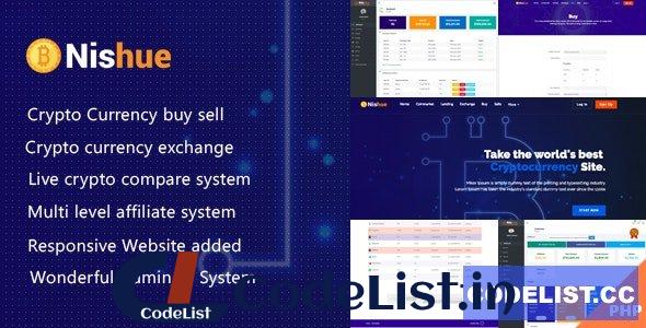 Nishue 4.2 – CryptoCurrency Buy Sell Exchange and Lending with MLM System – nulled