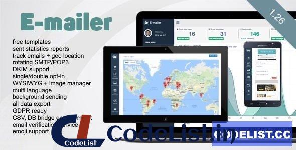 E-mailer v1.26 – Newsletter & Mailing System with Analytics + GEO location