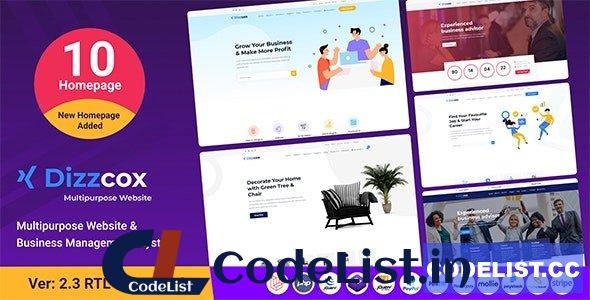 Dizzcox v2.3 – Multipurpose Website & Business Management System CMS – nulled