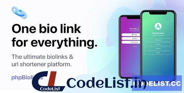 66biolinks v39.0.0 – Bio Links, URL Shortener & QR Codes Generator (SAAS) – nulled