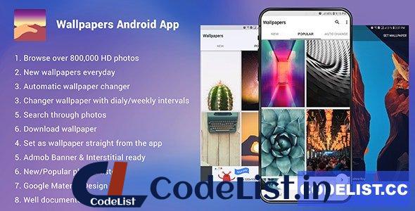 Wallpapers Android App v0.0.2 – Admob Ready