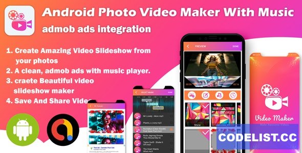 Slideshow Maker v1.0 – Android Photo Video Maker With Music