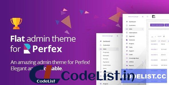 Perfex CRM – Flat admin theme v1.0