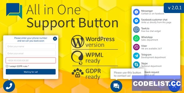 All in One Support Button + Callback Request v2.0.4