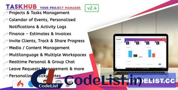 Taskhub v2.1 – Project Management, Finance, CRM Tool