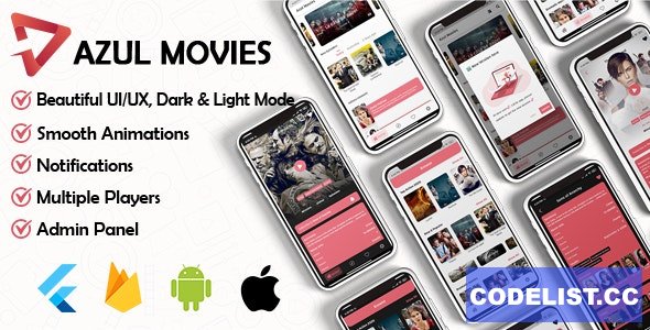 Movies App v1.0 – Admin panel ( movies & series & tv shows…) Flutter