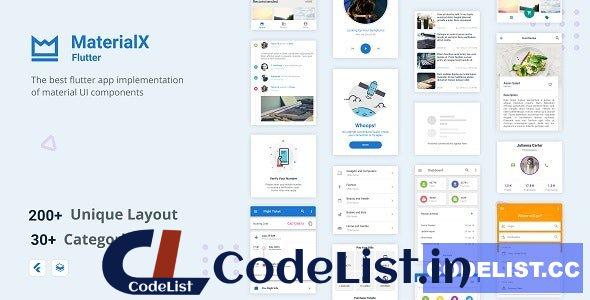 MaterialX Flutter v2.3 – Flutter Material Design UI Components