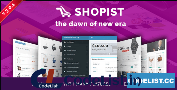 Shopist v3.0.0 – Laravel Multivendor eCommerce, CMS and Designer