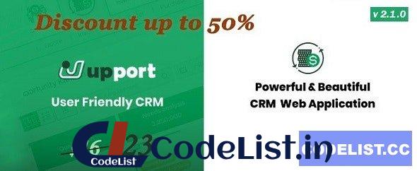 Upport CRM v2.1.0 – Laravel CRM – Open Source CRM Web Application