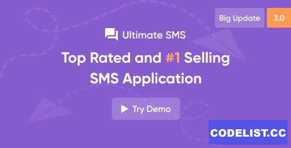 Ultimate SMS v3.8.0 – Bulk SMS Application For Marketing – nulled