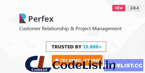 Perfex v2.8.4 – Powerful Open Source CRM