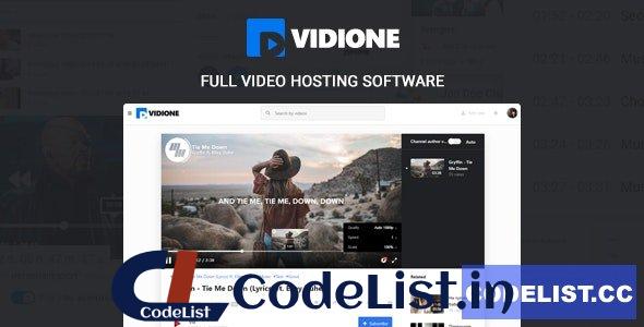 Vidione v1.5.1 – online media platform software + monetization