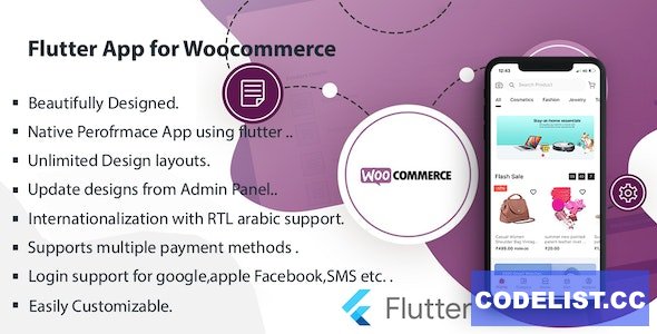 Flutter Multivendor Mobile app for WooCommerce v2.1