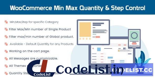 WooCommerce Min Max Quantity & Step Control v2.0.4