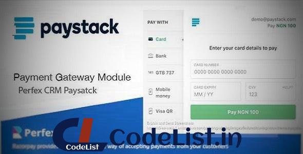 Paystack Payment Gateway for Perfex CRM v1.0.0a