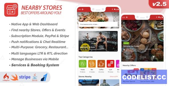 Nearby Stores Android v2.5.1 – Offers, Events, Multi-Purpose, Restaurant, Services & Booking