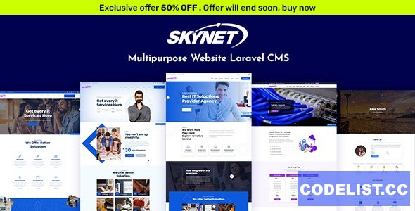 Skynet v3.2 – Multipurpose Laravel CMS