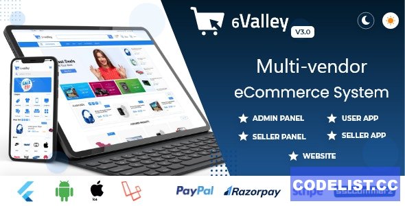 6valley Multi-Vendor E-commerce v3.0 – Complete eCommerce Mobile App, Web, Seller and Admin Panel