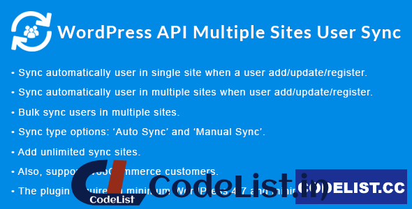 WordPress API Multiple Sites User Sync v1.5.0