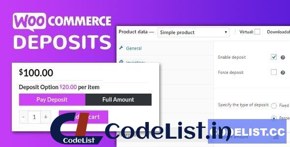 WooCommerce Deposits v3.1.6 – Partial Payments Plugin