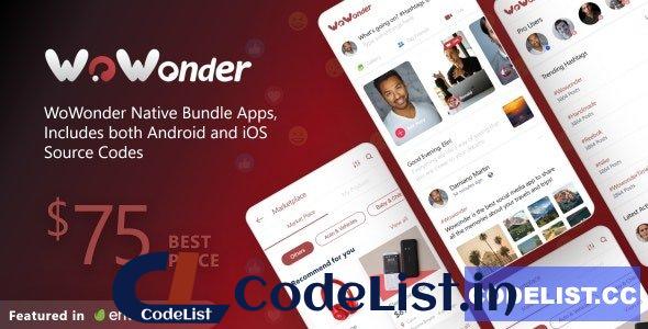 Mobile Native Social Timeline Applications v5.1.4 – For WoWonder Social PHP Script