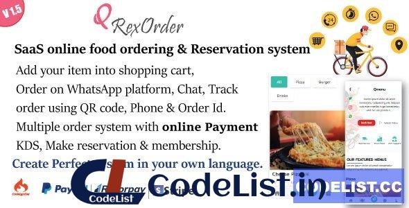 SaaS WhatsApp Online ordering / Restaurant management / Reservation system v1.5