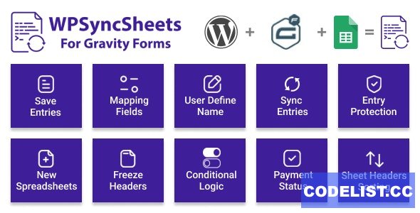 WPSyncSheets For Gravity Forms v4.5 – Gravity Forms Google Spreadsheet Addon