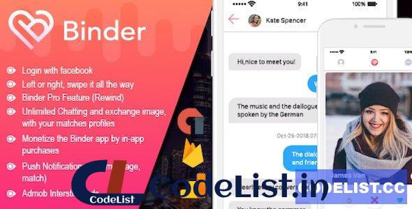 Binder v13.5 – Dating clone App with admin panel – iOS