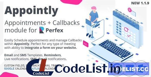 Appointly v1.1.9 – Perfex CRM Appointments