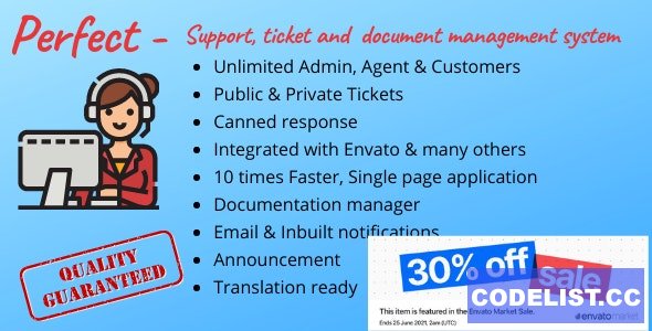 Perfect Support ticketing & document management system v1.7 – nulled