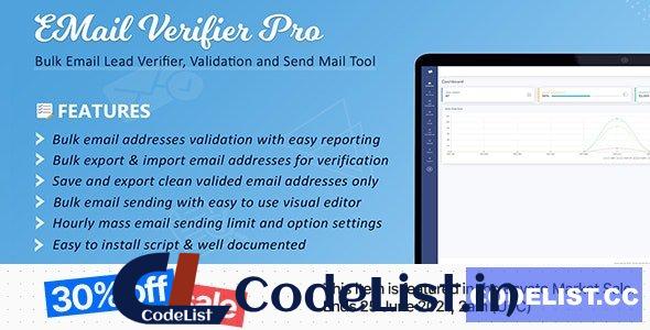 Email Verifier Pro v2.9 – Bulk Email Addresses Validation, Mail Sender & Email Lead Management Tool