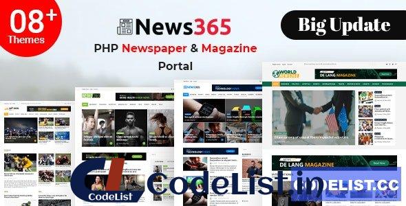 News365 v7 – PHP Newspaper Script Magazine Blog with Video Newspaper