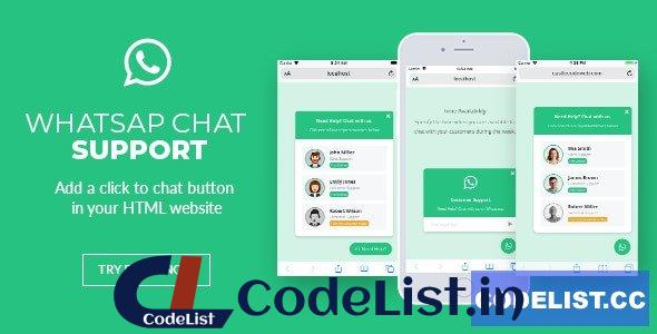 WhatsApp Chat Support – jQuery Plugin