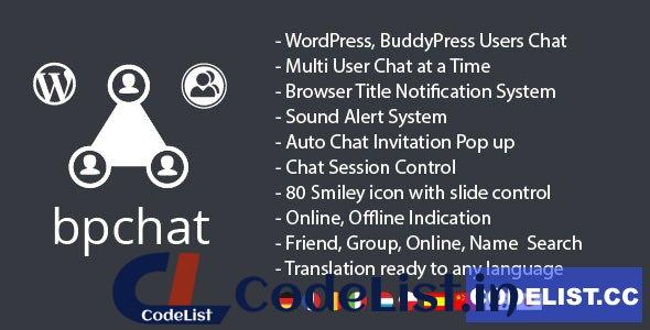 WordPress, BuddyPress Users Chat Plugin v2.0.3