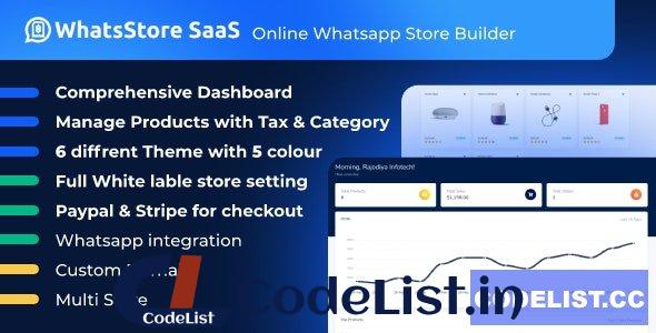 WhatsStore SaaS v4.4 – Online WhatsApp Store Builder – nulled