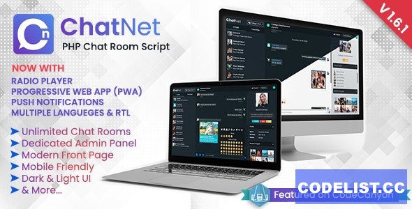 ChatNet v1.8.1 – PHP Chat Room & Private Chat Script – nulled