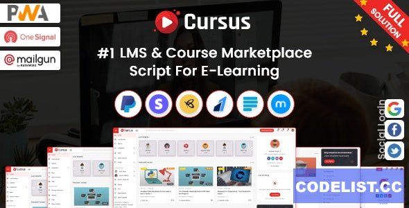 Cursus v1.3.6 – LMS & Online Courses Marketplace Script Full Solution – nulled