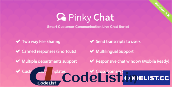 Pinky Chat v1.6 – Live Chat Support Script