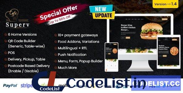 Superv v1.4 – Restaurant Website Management with QR Code Menu