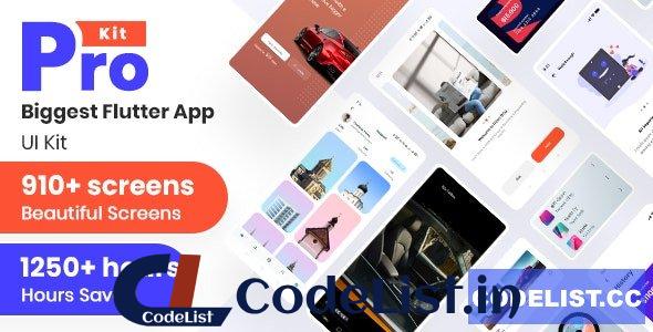 Prokit v31.0 – Biggest Flutter 2.0 UI Kit