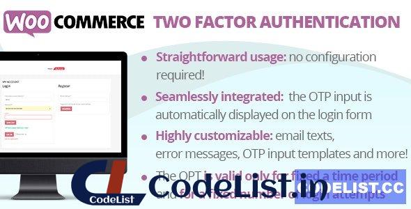 WooCommerce Two Factor Authentication v1.3