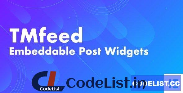 TMfeed v1.1 – WordPress Embeddable Post Widgets For Elementor