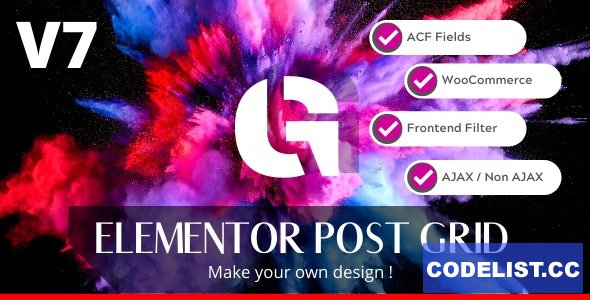 Elementor Post Grid Builder v7.6.4 – Frontend Sort and Filter