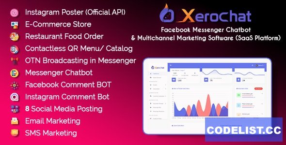 XeroChat v7.1 – Facebook Chatbot, eCommerce & Social Media Management Tool (SaaS) – nulled