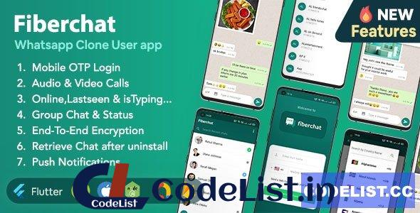 Fiberchat v2.0.14 – Whatsapp Clone Full Chat & Call App – Android & iOS Flutter Chat app