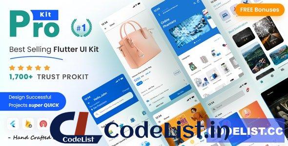 ProKit v6.7.0 – Best Selling Flutter UI Kit